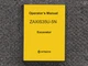 Hitachi Excavator ZAXIS35U-5N Operator Owner Maintenance Manual