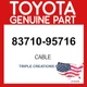 Toyota Genuine 8371095716 Cable Assy Speedometer Drive No.1 83710-95716 OEM