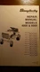 SIMPLICITY 4000 & 6000 REPAIR MANUALS  ***VERY EARLY MODELS, SEE PIC FOR MFG #'S