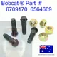 fits Bobcat 4x Wheel Lug Nut 4x Splined Stud Bolt 6564669 6709170 1600 2000 2400