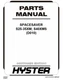 Hyster S25XM, S30XM, S35XM, S40XMS (D010) Forklift Parts Catalog Manual PDF USB