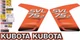 Kubota SVL75-2 - Very Nice Aftermarket Decal Kit, High Quality Decals