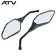 Black Motorcycle Rear View Side Mirrors For 2004 Artic Cat 500 Trv Can Am Ds 250