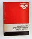Versatile 3000 Sprayer Operator's/Set up Parts Manual March 1984