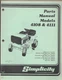 SIMPLICITY RIDING MOWER LAWN TRACTOR Models 4108 4111 8 11 H.P. Parts Manual