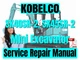 Kobelco Mini Excavator SK40SR-2 SK45SR-2 Service Repair Manual
