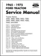 AOLDHYY Ford Tractor Service Manual - Series 2000-7000 1965-1975 