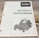 Toro Mid-Mount Z Service Manual 492-4758 Sealed Notebook Style