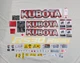 Kubota R530 Wheel Loader Decal Kit (Set of 48 pieces) Fit R530