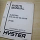 HYSTER E45 E50 E55 E60 E65XM Electric Forklift Parts Manual Book catalog list