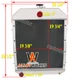 For Case IH 1845 1845B 1845S 480D 480LL 580D 580SD 584D 585D New D81055 Radiator