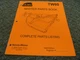 Rhino TW60 Rotary Mower Cutter Parts Catalog Manual xz