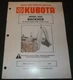 KUBOTA 4540 BACKHOE PARTS SERVICE OPERATION MAINTENANCE SHOP REPAIR MANUAL SET