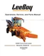 LeeBoy 3000C Force Feed Loader Operations Service Repair Manual