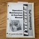 Continental TM13/20/27 LPG ENGINE OPERATOR MAINTENANCE & OVERHAUL SERVICE MANUAL
