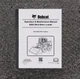 Bobcat S550 Skid Steer Loader Owner Operator User Guide Manual SN A3NL11001 & Up