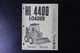 GEHL HL 4400 LOADER Owner's Manual Form No. 901258 Heavy Equipment Book