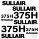 Fits Sullair 375H Decal Kit Air Compressor - 7 YEAR OUTDOOR 3M VINYL!