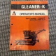 Allis Chalmers Gleaner K Self Propelled Combine Owners Operators Manual 1187977