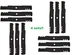 12 Gator blade for John Deere 60" mower Z760A,Z960M,Z960R,Z970R,Z994R,Z997R,M665