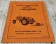 Allis Chalmers TPL-265 B Oxnard 6' Scraper Operating Instructions & Parts List 