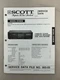 Scott DD900B Original Service Manual Free Shipping
