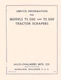 Allis Chalmers 1TS-300 TS300 TS-200 TS200 Tractor Scraper Shop Service Manual