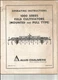 Original Allis Chalmers TM-481A Operator's Manual 1000 Series Field Cultivators