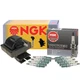 NGK HEI Ignition Coil & 8 V-Power Spark Plugs Kit For Ford Mustang 5.0 V8 Manual