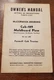 IH International McCormick Deering Cub-189 Moldboard Plow for Farmall Cub Manual