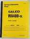 KOMATSU GALEO WA400-5L Wheel Loader Operator Operation Maintenance Book Manual