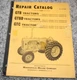 Minneapolis-Moline Maintenance Repair Catalog R-1108B Model "GTB" TRACTORS
