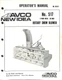 AVCO New Idea No 517 Rotary Snow Blower Operator's Manual RS-517 1981