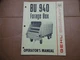 Gehl BU940 Forage Box Owners Operators Manual 4/81