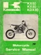 Genuine Kawasaki Owner's Service/Repair Manuals (2) KX60 KX80 KX100 1988-1989