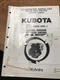 Kubota Model D600-BBS-1 Diesel Engine Illustrated Parts List 