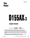 Komatsu D155AX-3 Super Dozer Crawler Bulldozer Service Manual