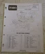 Toro 3.5 hp tiller 58007 Parts Catalog Manual original 1976