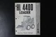 GEHL HL 4400 LOADER Service Parts Manual Form 307010 OEM
