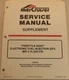 1993 Mercruiser Service Manual Supplement for Throttle Body EFI MIE 5.7L 350 V8