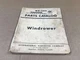 Vintage International Harvester Windrower Parts Catalog, WR-202