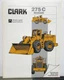 1984 Clark 275C Wheel Loader Specifications Construction Sales Brochure