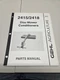 Gehl 2415 2418 Disc Mower Conditioner Parts Manual 