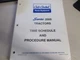 Cub Cadet Time Schedule Procedure Manual Series 2000 Tractors 772-4233