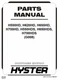 Hyster H550HD, H620HD, H650HD, H700HD G008 Forklift Parts Catalog Manual PDF USB