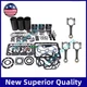 Overhaul Rebuild Kit+3PCS connecting rod for Mitsubishi S3E Engine WS200A WS300A