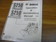 Bobcat IR S250 Turbo High Flow Skid Steer Loader Operator Maintenance Manual xz