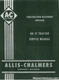Allis Chalmers HD21 Service Manual