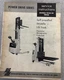 Big Joe Power Drive Self Propelled Straddle Lift Truck Ops -Models PD20-30 Ser.