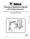Bobcat 425 Compact Excavator Operation Maintenance Manual Owners 6904865